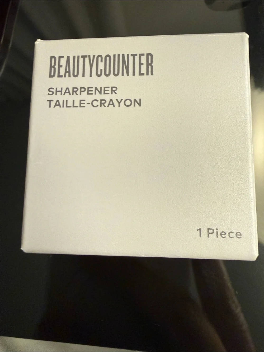 BeautyCounter Round Silver Dual-Blade Pencil Sharpener for lip/eye pencil NIB